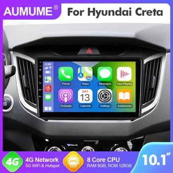 10,1-Дюймовый AUMUME Radio Android 12 Для Hyundai Creta IX25 2015-2019 Автомобильный Мультимедийный GPS-плеер 8-ядерный RAM 8GB RDS