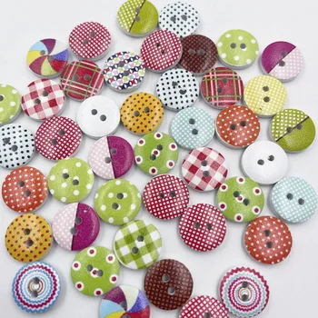 100 шт. пуговицы серии Mixed Dots для рукоделия, шитья своими руками, Декоративная детская одежда с пуговицами WB863