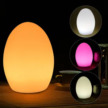 16-цветная светодиодная ночная лампа в форме яйца, перезаряжаемая с дистанционным управлением, домашняя садовая барная лампа KTV, обеденная настольная лампа