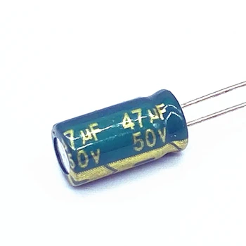 20 шт./лот высокочастотный низкоомный алюминиевый электролитический конденсатор 50 В 47 МКФ размер 6 *12 47 МКФ 20%