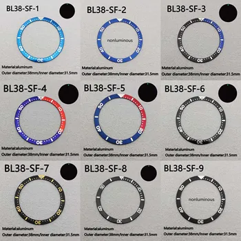 38 мм алюминиевый безель кольцо для часов NH35 NH36 безель seikomod Безель для часов Вставное кольцо аксессуар для часов BLSF1-18