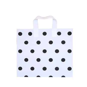 48шт Пластиковая сумка Магазин одежды Упаковка для покупок Хранение подарков Портативный Цветной магазин Универсальные сумки для деловых карманов
