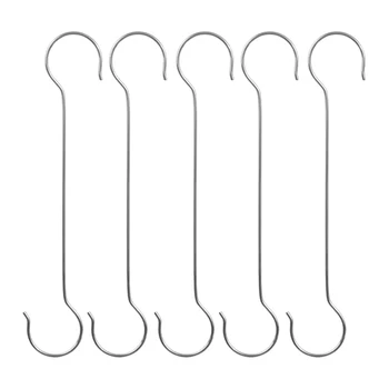 5 штук многофункциональных металлических крючков S-образной формы для универсального применения Металлические крючки из нержавеющей стали