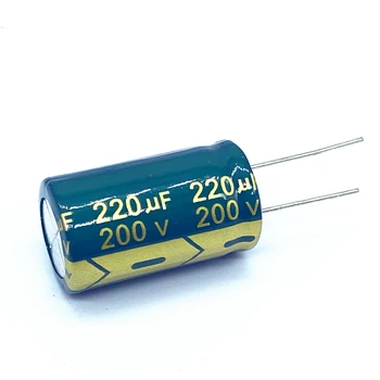 60 шт./лот 220 МКФ 200 В 220 мкФ алюминиевый электролитический конденсатор размер 18 *30 мм 20%