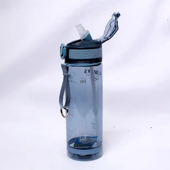 800 мл Спортивная Бутылка для Воды с соломинкой Для Кемпинга Пешего Туризма На Открытом воздухе Пластиковая Прозрачная Бутылка Без BPA Для мужчин Посуда Для Напитков
