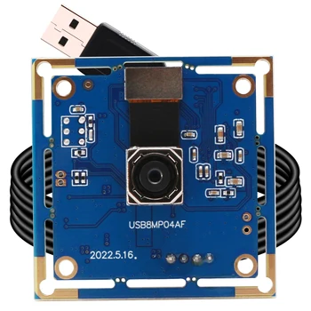 ELP 8-Мегапиксельный Модуль USB-камеры с Автофокусом Высокого Разрешения IMX179 Цифровая Веб-камера видеонаблюдения с 76-градусным Мини-Объективом для Windows, Linux, MAC