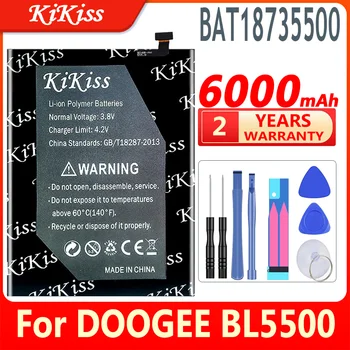 KiKiss 100% Новый 6000 мАч BAT18735500 Аккумулятор для DOOGEE BL5500 Lite 4G 6,19 