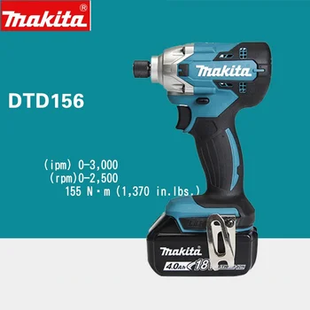 Makita аккумуляторная электрическая отвертка makita DTD156 с ударным приводом 18 В, электромеханический привод, инструмент-отвертка