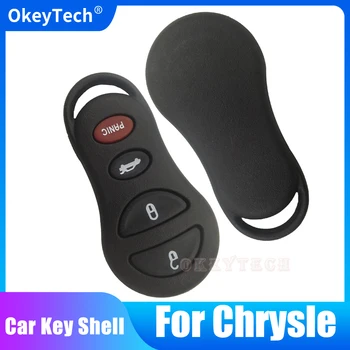 OkeyTech 3 + 1 4-Кнопочный Пульт Дистанционного Управления Без ключа Чехол-Брелок Для Chrysler Для Jeep Liberty Для Dodge Stratus Viper Car Key Cove