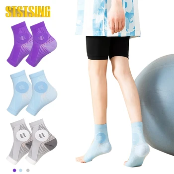 STSTSING 1 пара носков-бандажей для голеностопного сустава, компрессионный бандаж для поддержки стопы при подошвенном фасциите, невропатии