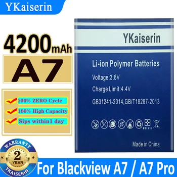 YKaiserin Аккумулятор мобильного телефона емкостью 4200 мАч A 7 для Blackview A7/A7 Pro A7Pro A7 Pro A7pro Запасные батареи + Номер трека