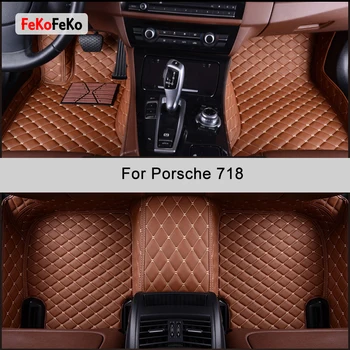 Автомобильные коврики FeKoFeKo на заказ для Porsche 718, автоаксессуары, коврик для ног