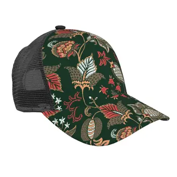 Бейсбольная кепка из сетки с изогнутыми полями с 3D принтом Пейсли, повседневная солнцезащитная шляпа для мужчин и женщин