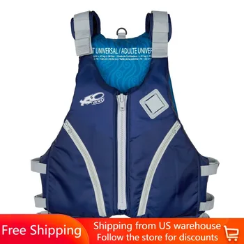 Бесплатная доставка Рыболовный спасательный жилет Kayak Deluxe Life Vest и куртка 2x и 3x Navy