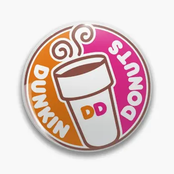 Булавка на мягкой кнопке Happiness Dunkin Donuts Sense, металлический значок на лацкане, Забавный Подарок, Милая Шляпа для любителей ювелирных изделий, Креативные модные женщины