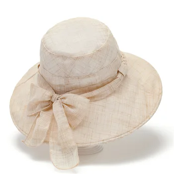 Весенне-летнее женское ведро Панама, Рыбацкий тазик, Пляжный зонт и солнцезащитный крем, летняя шляпа-сандалия, модная шапочка с бантом H56