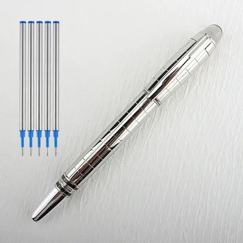 Высококачественная шариковая ручка для делового офиса, классические школьные принадлежности из нержавеющей стали, письменные принадлежности