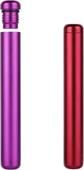 Двухкомпонентная алюминиевая металлическая трубка 4,4 дюйма, легкая дорожная трубка премиум-класса для стильной повседневной переноски (красный и фиолетовый)
