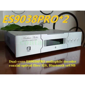 Двухъядерный аудиофильский декодер ES9038PRO, коаксиальное оптоволокно I2S, Bluetooth, USB. Низкий уровень искажений.