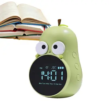 Детский будильник LED Груша, цифровые настольные часы с тройными будильниками для спальни, сна, кухни, работы в офисе, милое украшение для настольных часов
