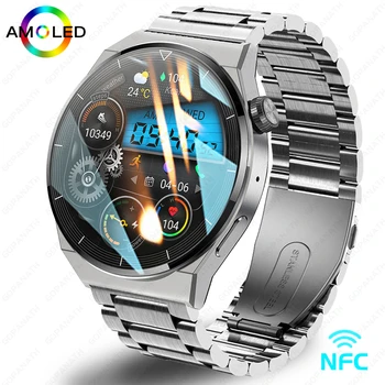 Для HUAWEI Watch GT3 Pro Смарт-часы для мужчин Мониторинг здоровья NFC Водонепроницаемый спортивный фитнес-трекер Bluetooth вызов Умные часы для мужчин