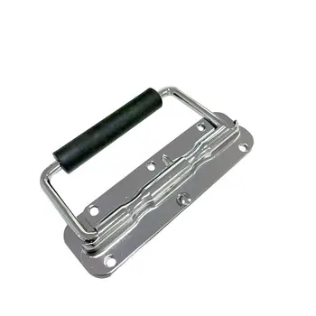 Железная никелированная Складная ручка для корпусной фурнитуры, Складная ручка для ящика для инструментов, стальной выдвижной шкаф, простота установки