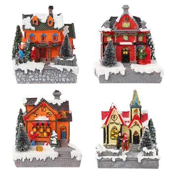 Забавная Рождественская игрушка из смолы для детей и взрослых, маяк с 4 дополнительными типами, снимающий стресс