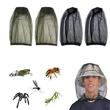 Защитная сетка для лица Чехол для Рыбалки Путешествия Кемпинга Защита от Наружных комаров Пчел Насекомых Сетчатая Шляпа Туристическое Снаряжение