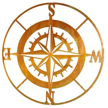 Знак для украшения стен морским компасом для внутреннего наружного дома