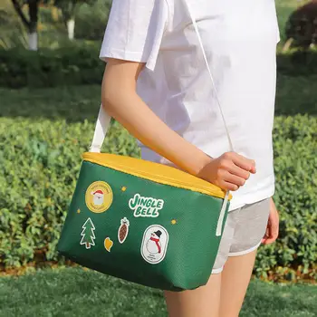 Изолированная сумка для пикника на открытом воздухе, сумка для ланча Большой емкости, Многофункциональная переносная сумка для фруктовых закусок, сумка для кемпинга, походов, сумка-холодильник для продуктов