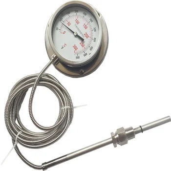 Капиллярный термометр из нержавеющей стали с диапазоном 0-120 ° C