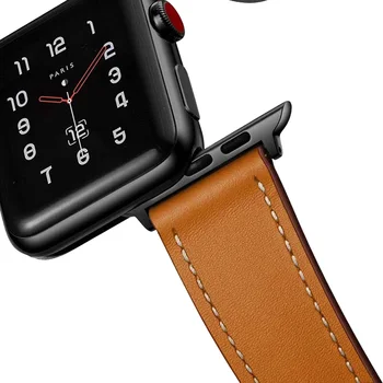 Кожаный ремешок для Apple watch band 45мм 41мм 44мм Ultra 49мм 40мм 42мм Аксессуары браслет correa iWatch series 8 3 4 5 6 SE 7