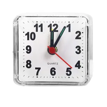 Креативный хрустальный будильник Маленький квадратный будильник Прикроватная тумбочка для спальни Офисные бытовые электронные часы