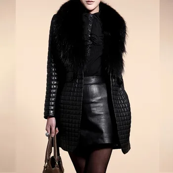 Куртка из натуральной кожи, женская зимняя верхняя одежда с длинными рукавами, пальто, Женская офисная куртка Для женщин, женская куртка, Легкая