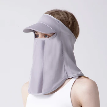 Летняя ветрозащитная защита от ультрафиолета, эластичная маска для лица, шарф с полями, женская солнцезащитная шляпа для рыбалки, верховой езды, охоты