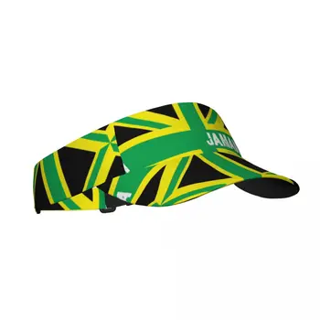 Летняя воздушная солнцезащитная шляпа с флагом Королевства Ямайка, козырек с защитой от ультрафиолета, спортивная солнцезащитная кепка для тенниса, гольфа, бега