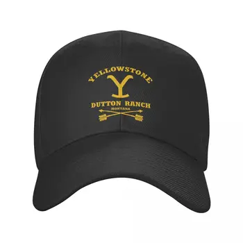 Модная Бейсболка Yellowstone Dutton Ranch для Женщин И Мужчин, Регулируемая Шляпа для Папы, Солнцезащитные Бейсболки Snapback, Летние Шляпы