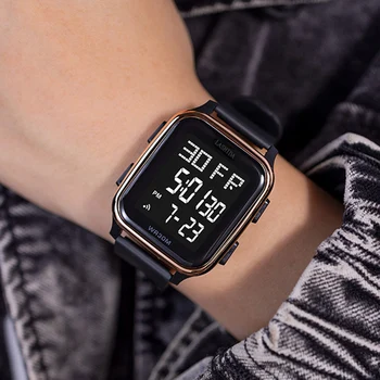 Модные брендовые студенческие спортивные электронные часы для подростков, модные мужские и женские светящиеся часы для колледжа, оригинальные цифровые наручные часы