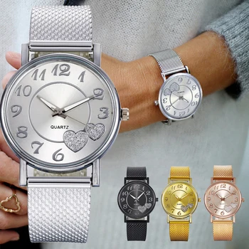 Модные женские часы, Роскошный Стальной ремешок, женские кварцевые наручные керамические часы с большим циферблатом, Элегантный браслет, Водонепроницаемые кварцевые наручные часы для любителей