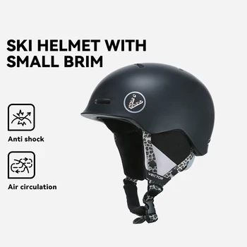 Мужской и женский лыжный шлем для безопасности на открытом воздухе, Цельнолитый Спортивный Сноуборд, снежный шлем, Мотоциклетные Съемные лыжные шлемы