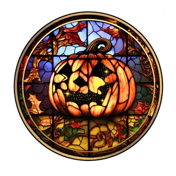Наклейки на оконное стекло на Хэллоуин, съемный замок, дерево, тыква, Кошка, декор окна на Хэллоуин для вечеринки в честь Хэллоуина, принадлежности wzpi