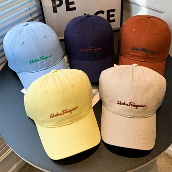 Новая модная хлопковая однотонная бейсболка с вышивкой, шляпа для папы, простая кепка, кепка для гольфа, спортивная кепка на открытом воздухе для мужчин и женщин