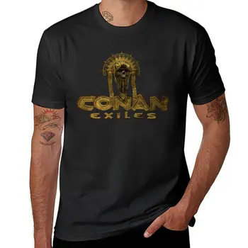 Новая футболка с логотипом Conan Exiles, Эстетическая одежда, летние топы, футболки больших размеров, белые футболки для мальчиков, черные футболки для мужчин