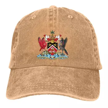 Однотонные папины шляпы с гербом Тринидада И Тобаго Женская шляпа с солнцезащитным козырьком Бейсболки с козырьком национального флага