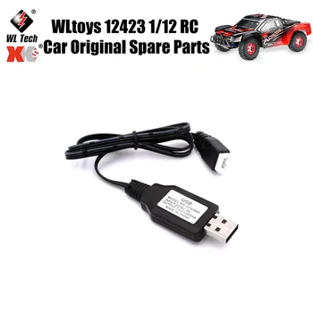 Оригинальные запасные части для радиоуправляемого автомобиля WLtoys 12423 1/12 7,4 В-USB Кабель для зарядки Запасные части