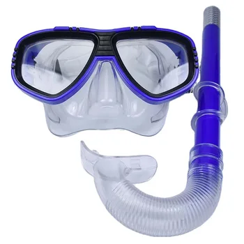 Очки для дайвинга для взрослых, Водонепроницаемая маска для плавания с аквалангом, Противотуманные очки для плавания, Набор аксессуаров для снорклинга