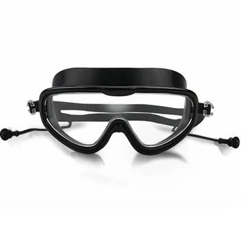 Очки для плавания с затычкой для ушей, водонепроницаемые очки для плавания для взрослых, очки для дайвинга