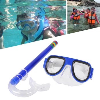 Плавательные очки, маски для плавания с аквалангом, детские очки для плавания с аквалангом из ПВХ, набор маск и трубок, аксессуары для подводного плавания