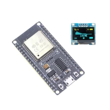 Плата разработки модуля ESP32F Драйвер CH340 Беспроводной WiFi Bluetooth Плата разработки с OLED-ЖК-экраном 0,96 дюйма