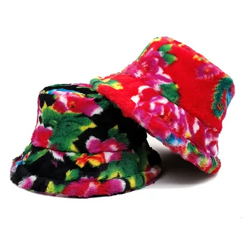 Плюшевая рыбацкая шапка для мужчин и женщин, Осенне-зимняя новая теплая шапка с имитацией кроличьей шерсти, винтажная шапка-горшок